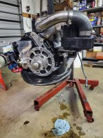 Ford 262 Crank girdle, oil pan, water pump, crank trigger, oil pump. hoses, front motor mount ...jpg